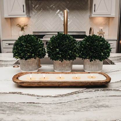 5-Wick Dough Bowl Soy Candle - Woodland Chateau