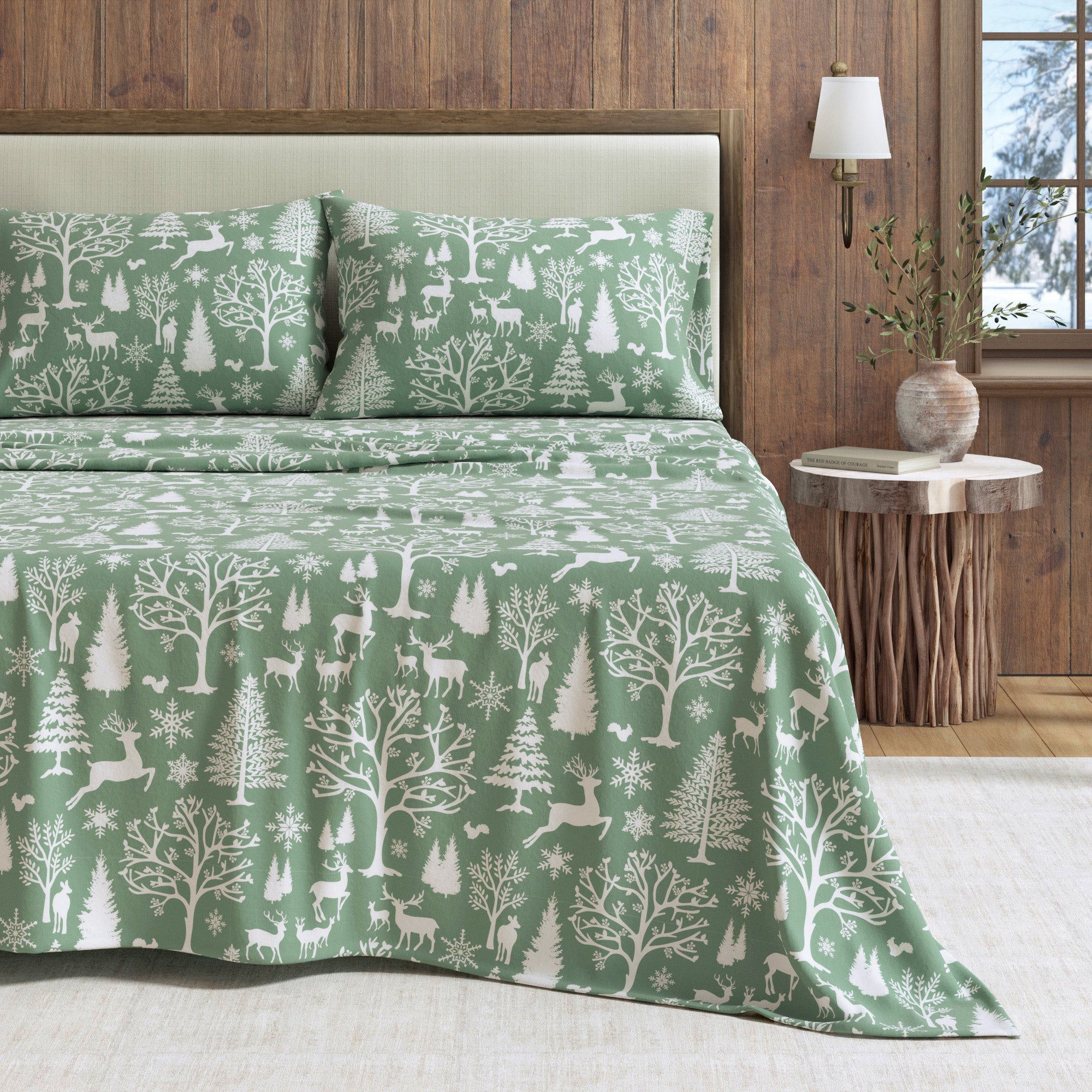 Turkish Cotton Flannel Sheet Sets - Lakeview Collection