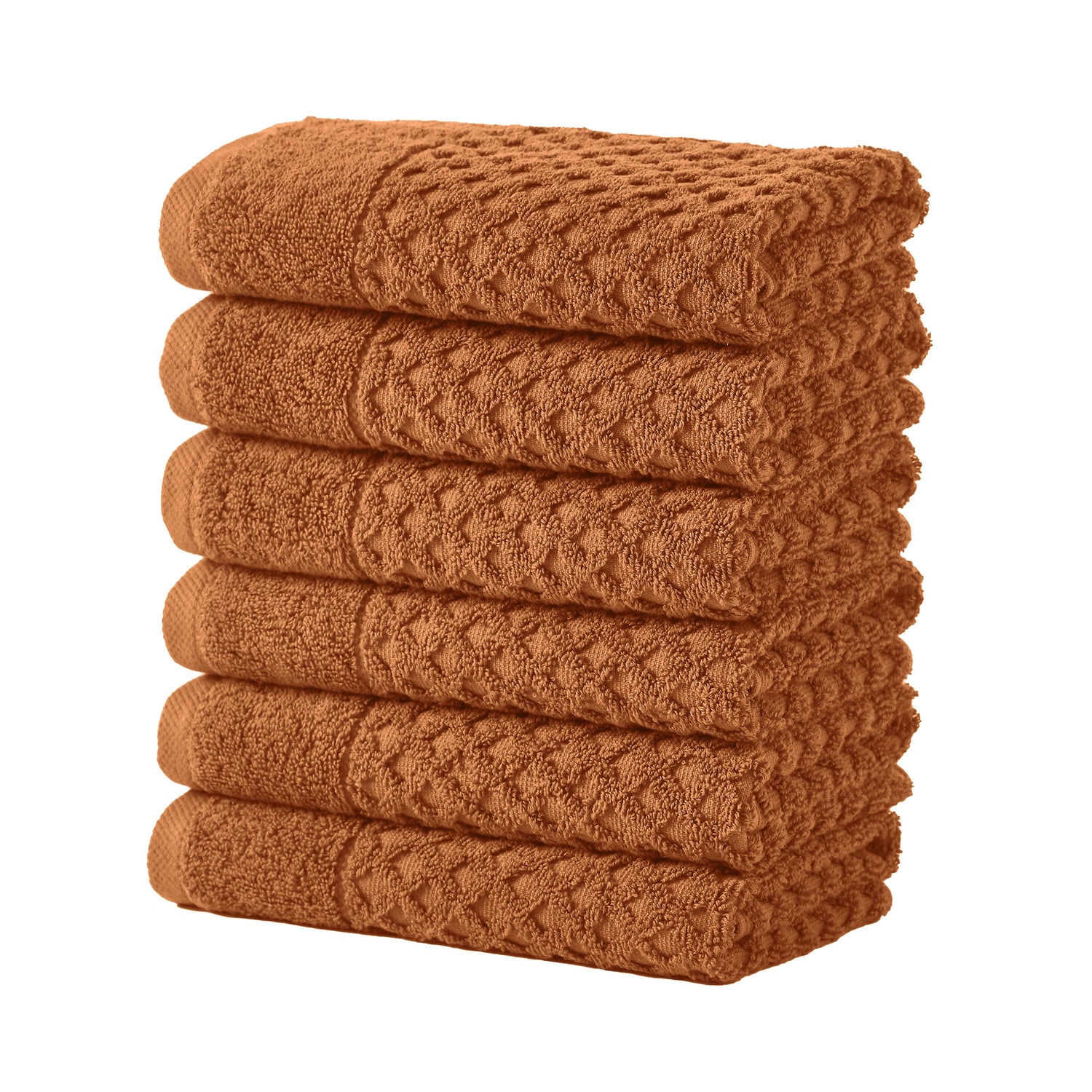 Cotton Diamond Waffle Weave Bath Towel Set - Grayson Collection