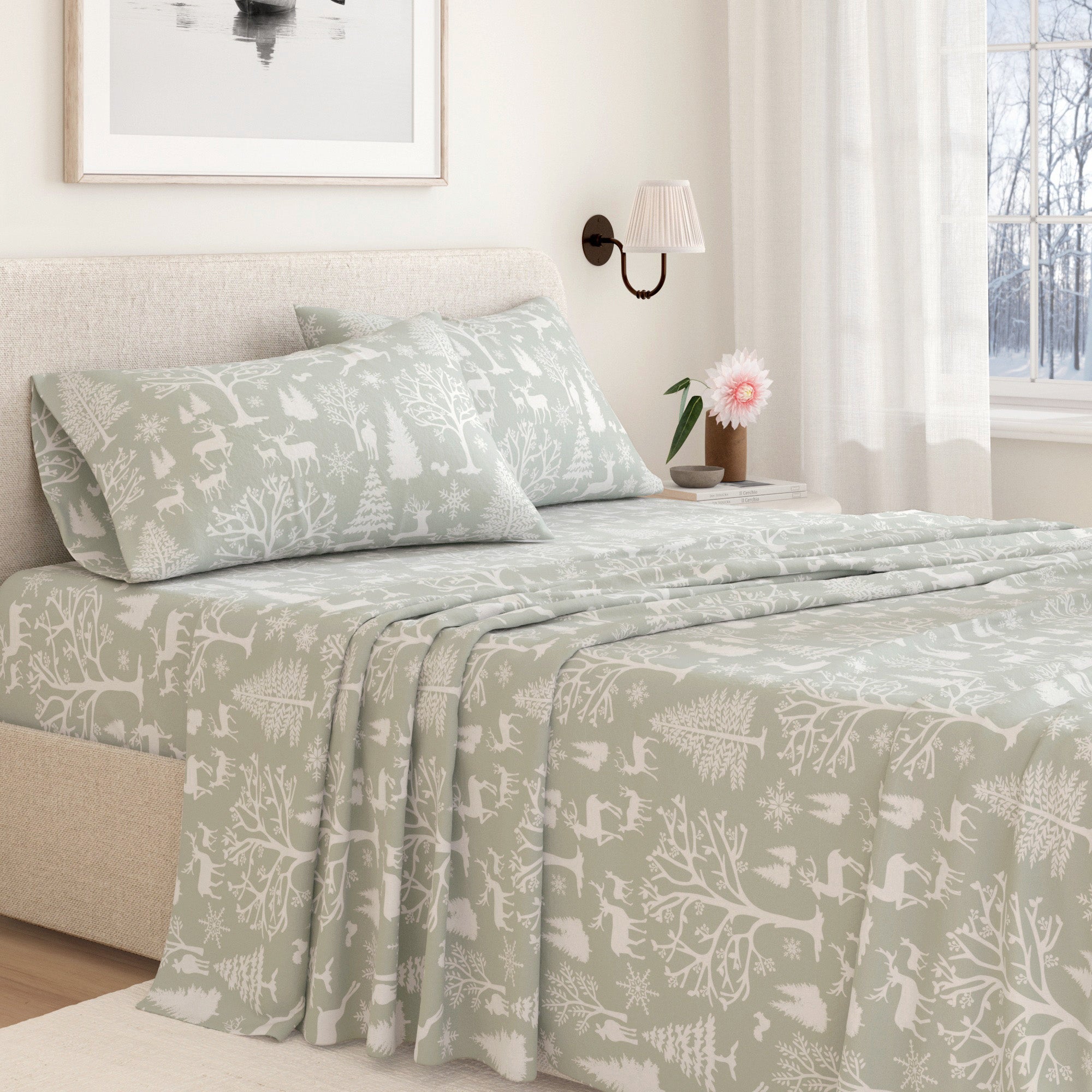 Turkish Cotton Flannel Sheet Sets - Lakeview Collection