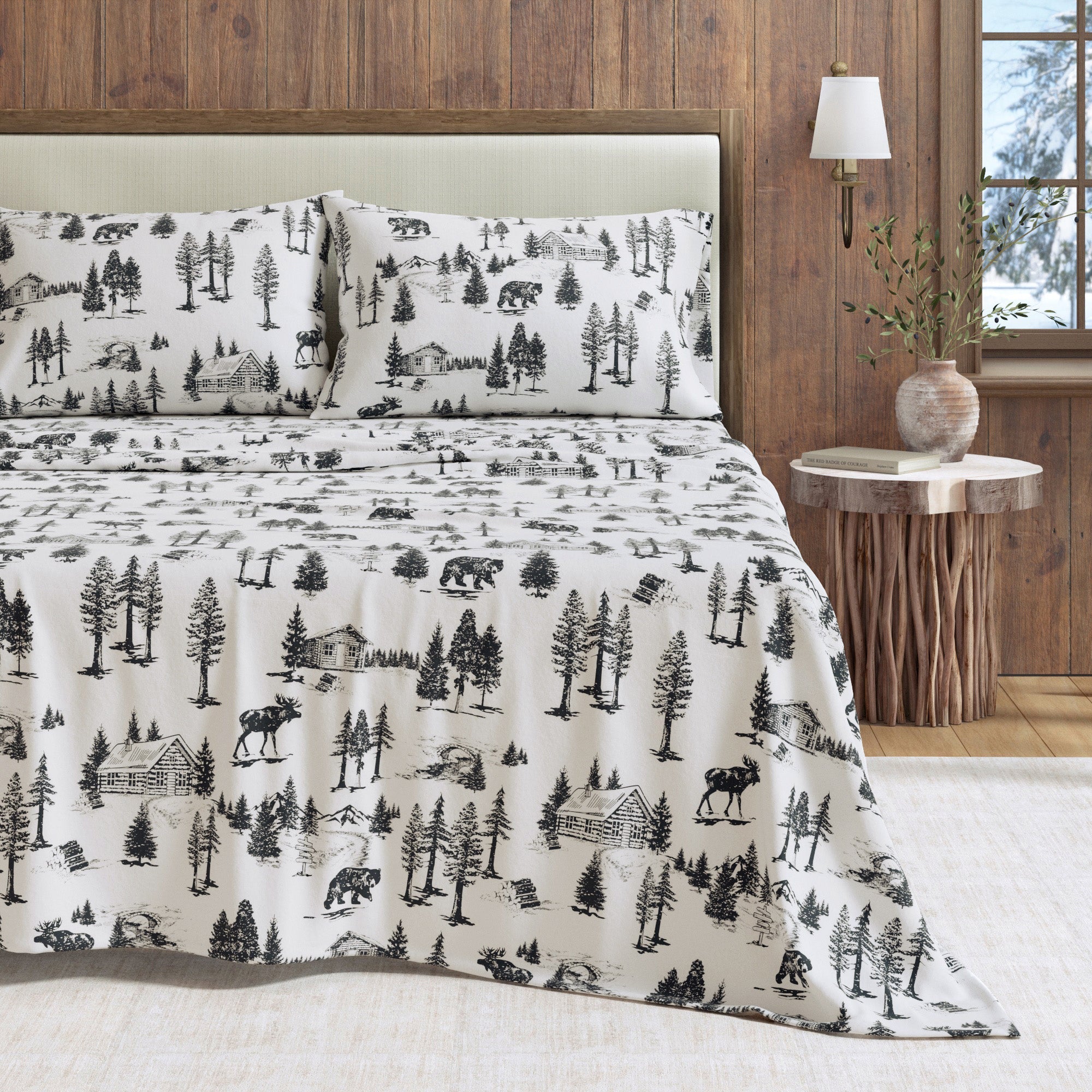 Turkish Cotton Flannel Sheet Sets - Lakeview Collection