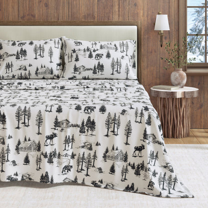 Turkish Cotton Flannel Sheet Sets - Lakeview Collection