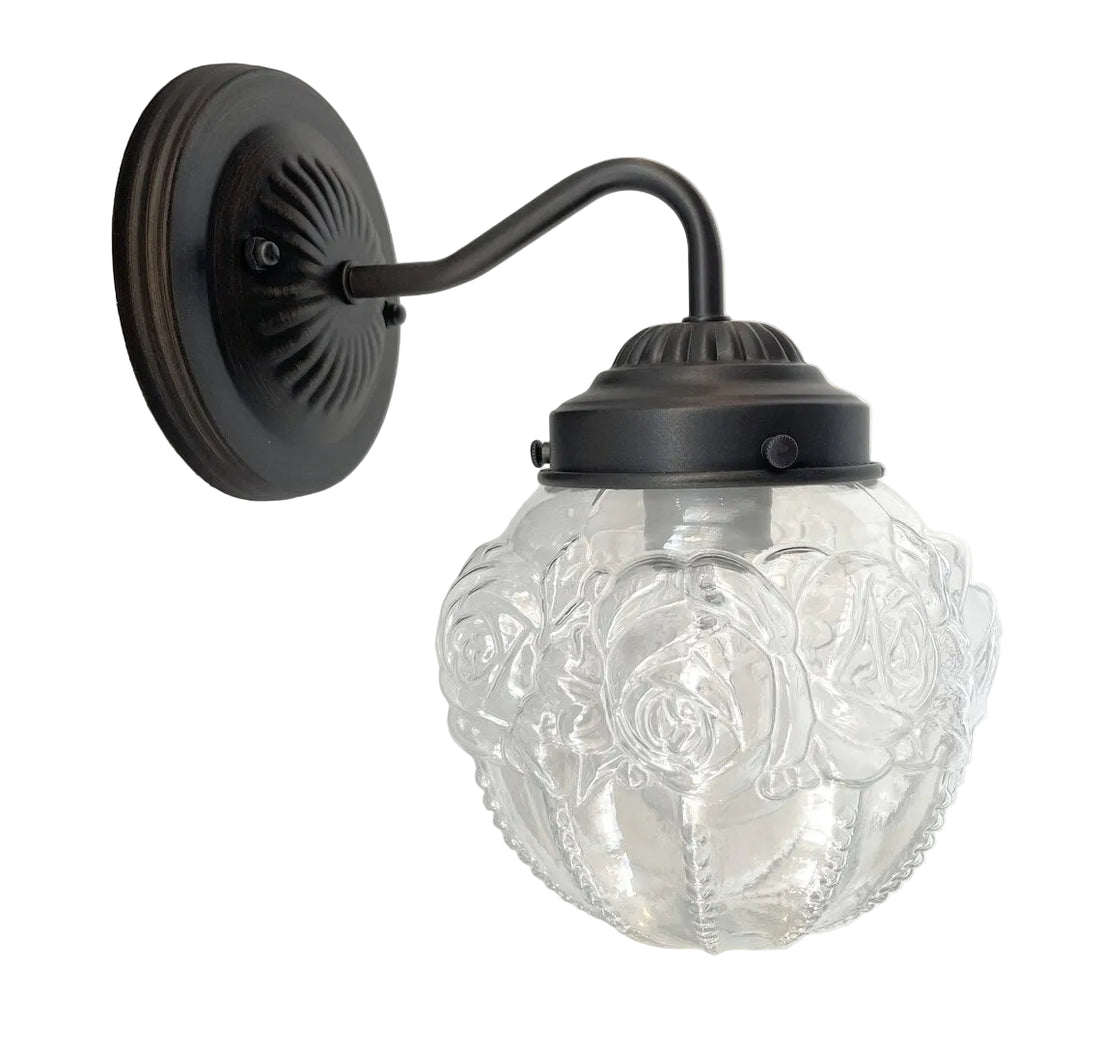 Victorian Embossed Globe Wall Light