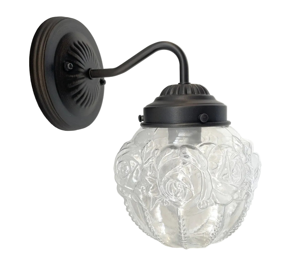 Victorian Embossed Globe Wall Light