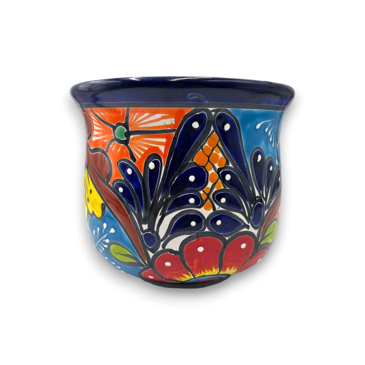 Set of 3 Talavera Hand-Painted Flower Pots