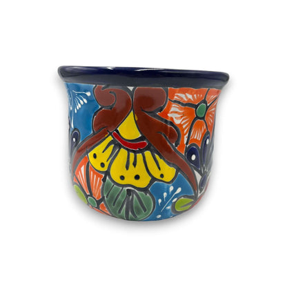 Set of 3 Talavera Hand-Painted Flower Pots