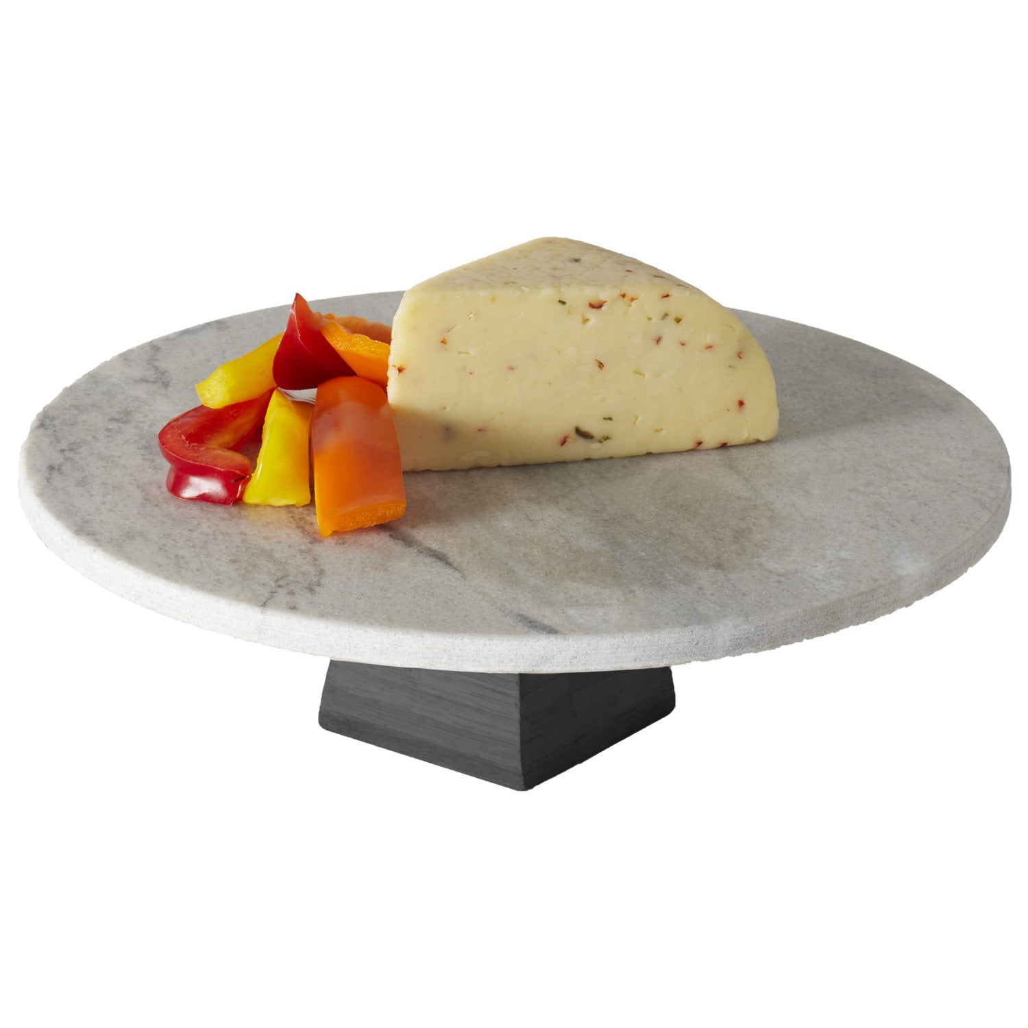 Sophia Grace Round Marble Table Riser - Black 12x12x3.75"