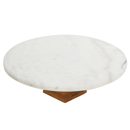 Sophia Grace Marble Cake Stand - 12 Inch Round