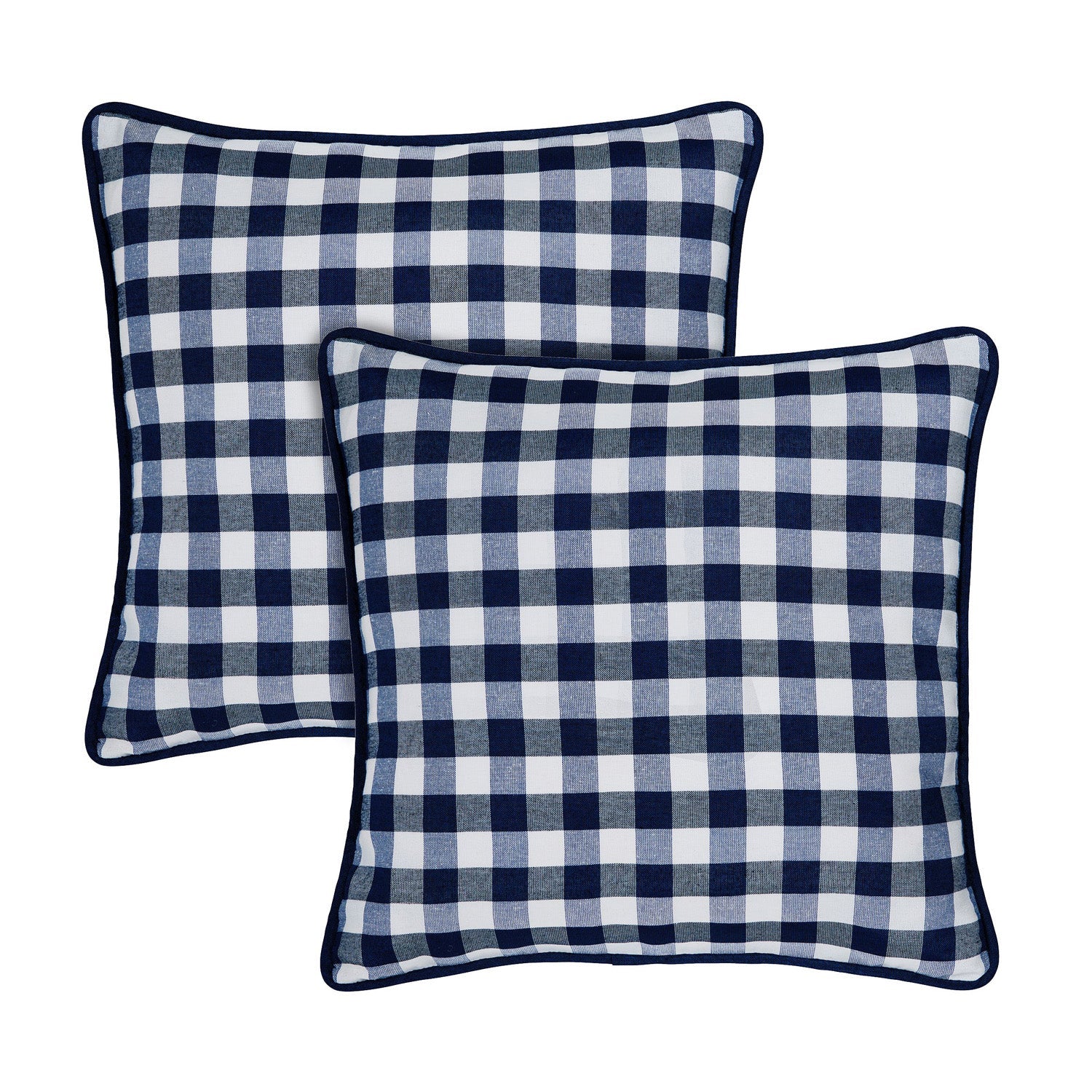 Set of 2 Buffalo Check Pillow Covers - 18x18 Inches
