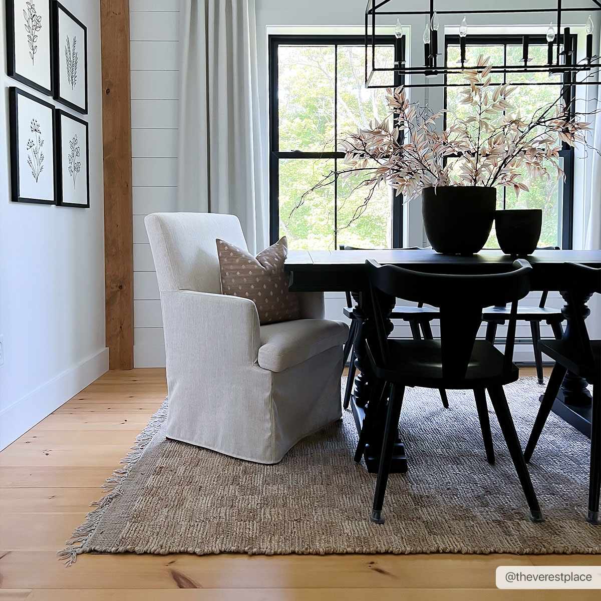 Ionut Checkered Jute Area Rug