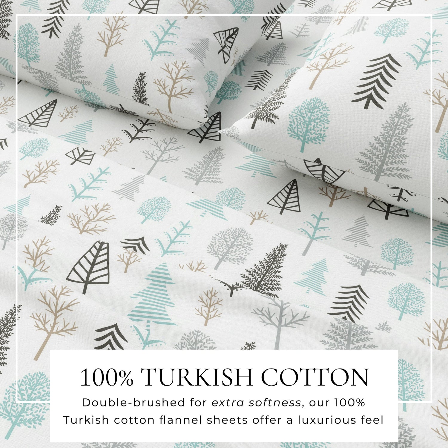 Turkish Cotton Flannel Sheet Sets - Lakeview Collection
