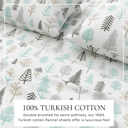 Turkish Cotton Flannel Sheet Sets - Lakeview Collection