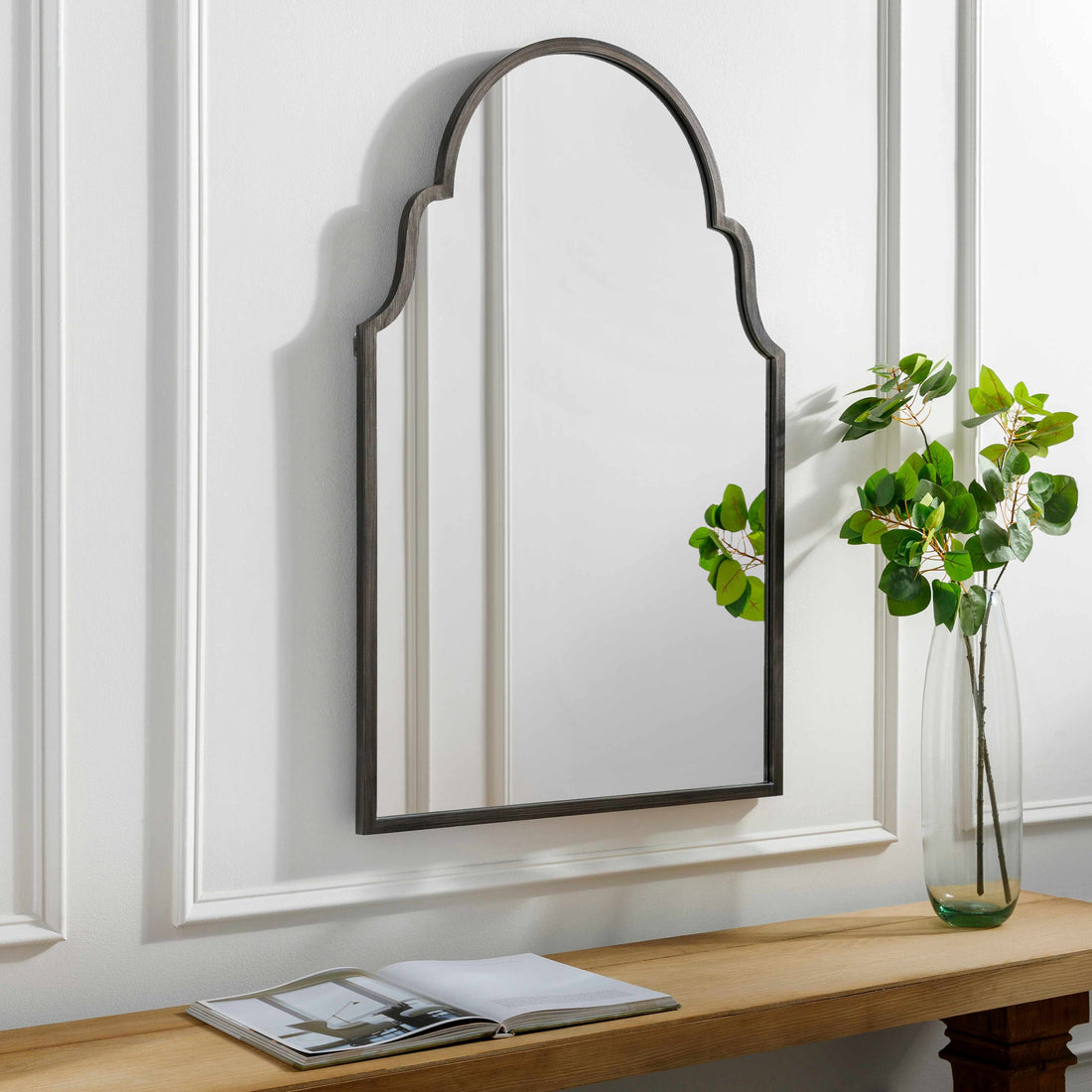 Ivisan Mirror - Antique Silver Finish