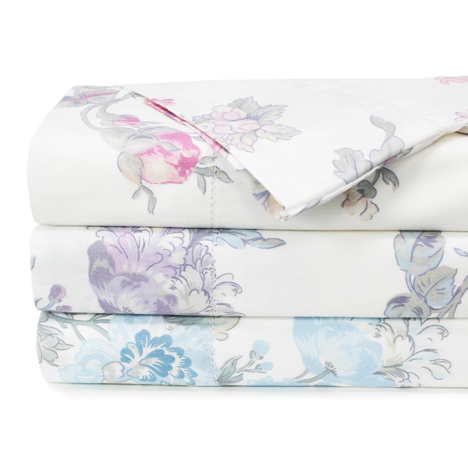 Jardin De Rose Printed Cotton Percale Duvet Sets