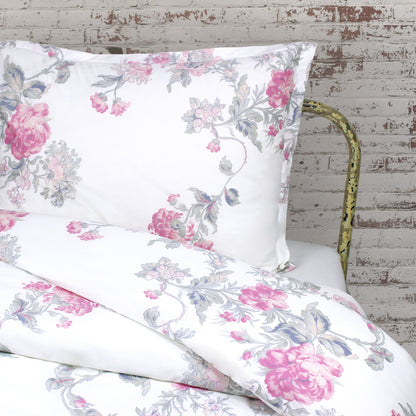 Jardin De Rose Printed Cotton Percale Duvet Sets