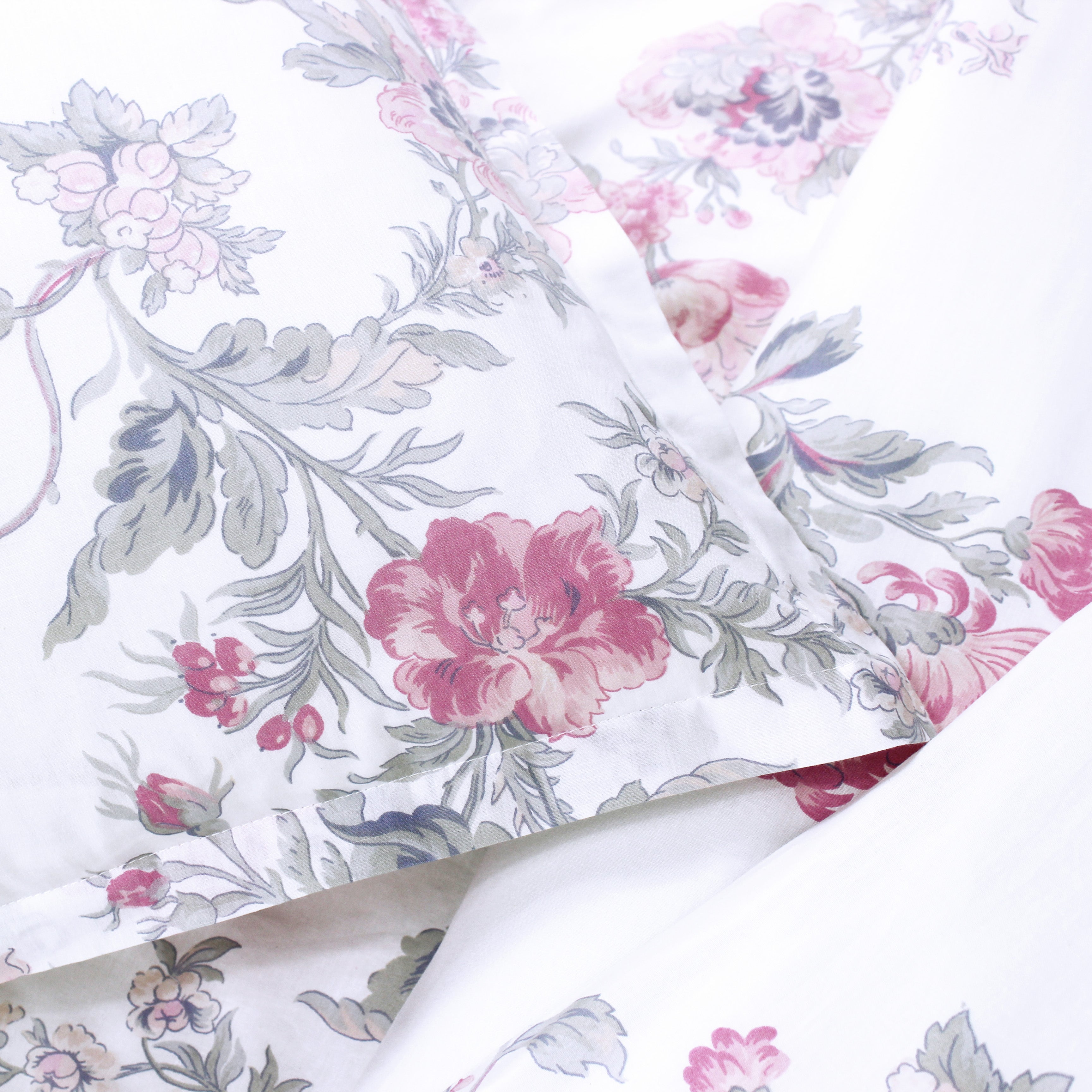 Jardin De Rose Printed Cotton Percale Duvet Sets