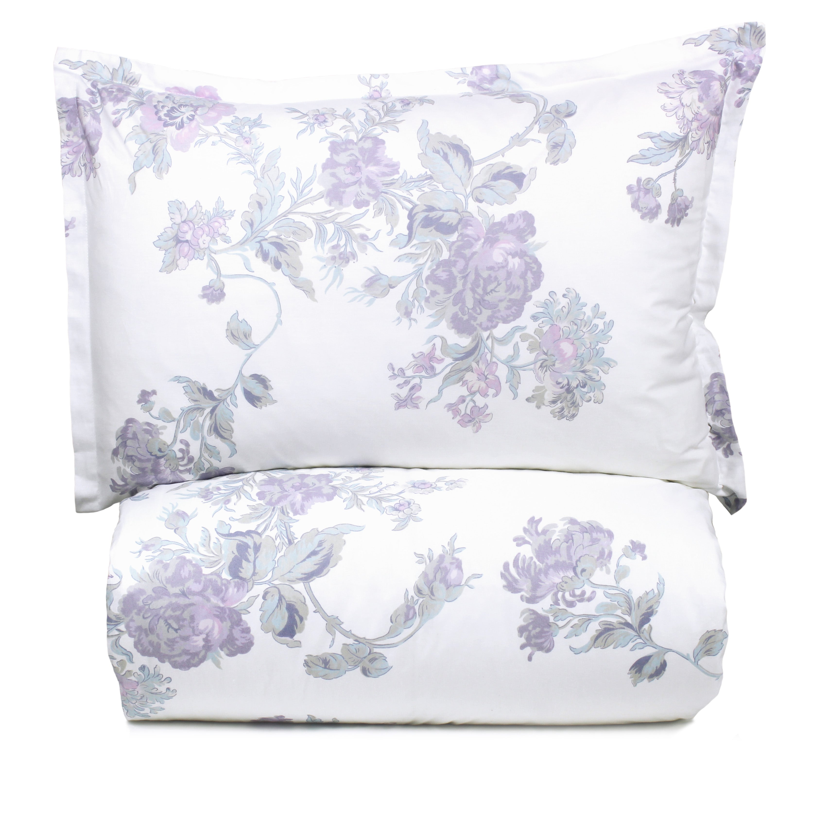 Jardin De Rose Printed Cotton Percale Duvet Sets