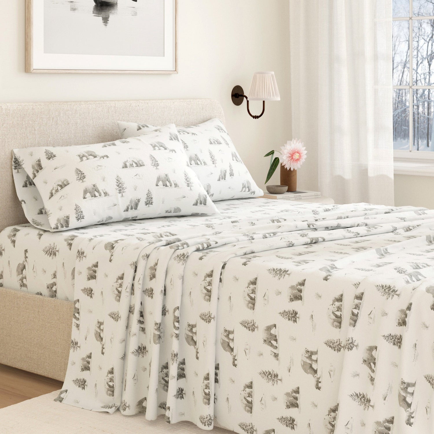 Turkish Cotton Flannel Sheet Sets - Lakeview Collection