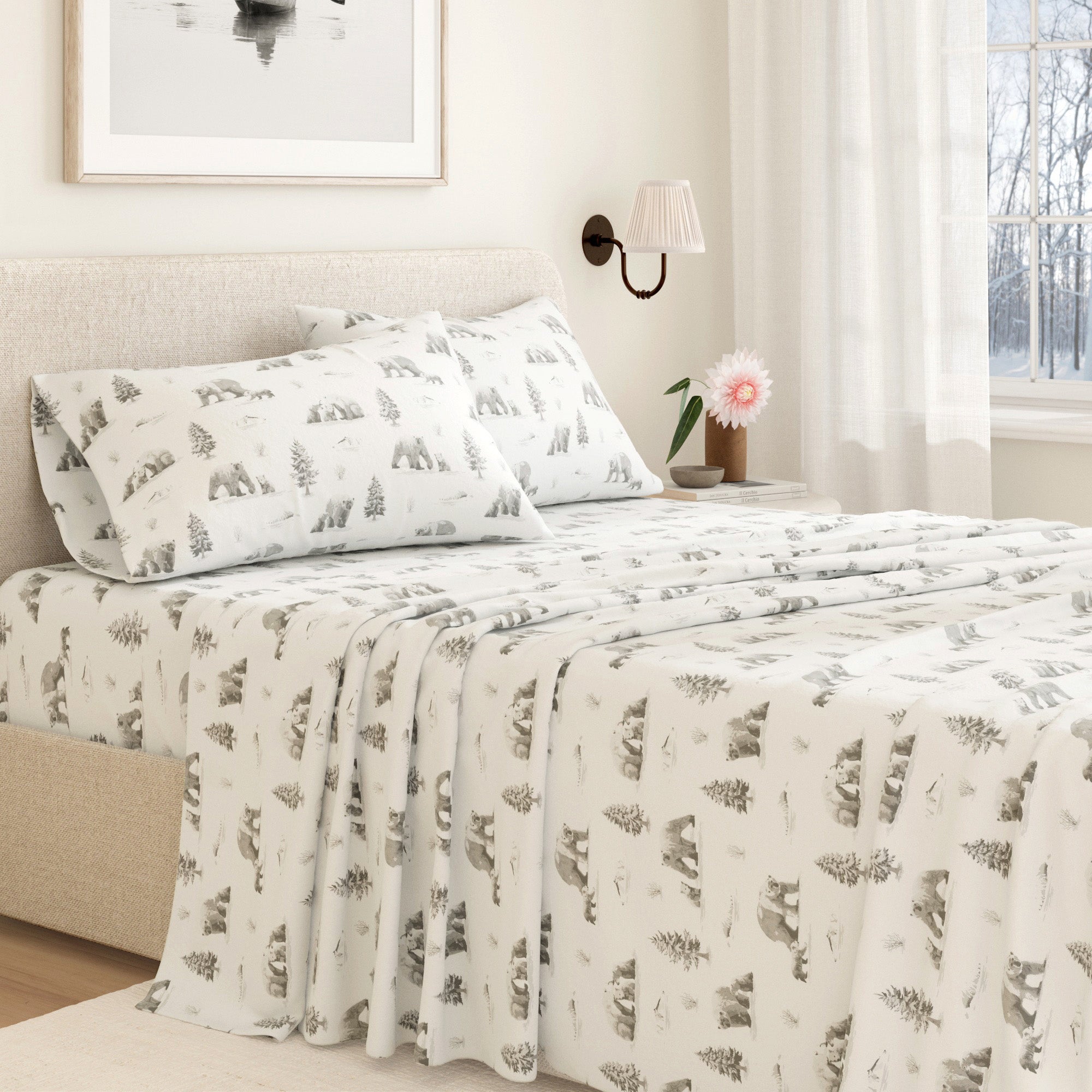 Turkish Cotton Flannel Sheet Sets - Lakeview Collection