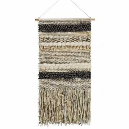Kiefer Handwoven Wool Fringe Tapestry
