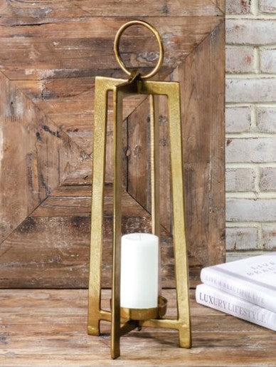 22" Antique Brass Lantern