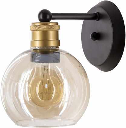 Leabrook Black and Bronze Metal Wall Sconce