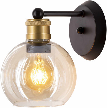 Leabrook Black and Bronze Metal Wall Sconce
