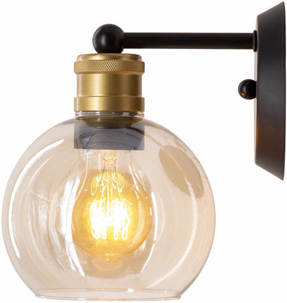 Leabrook Black and Bronze Metal Wall Sconce