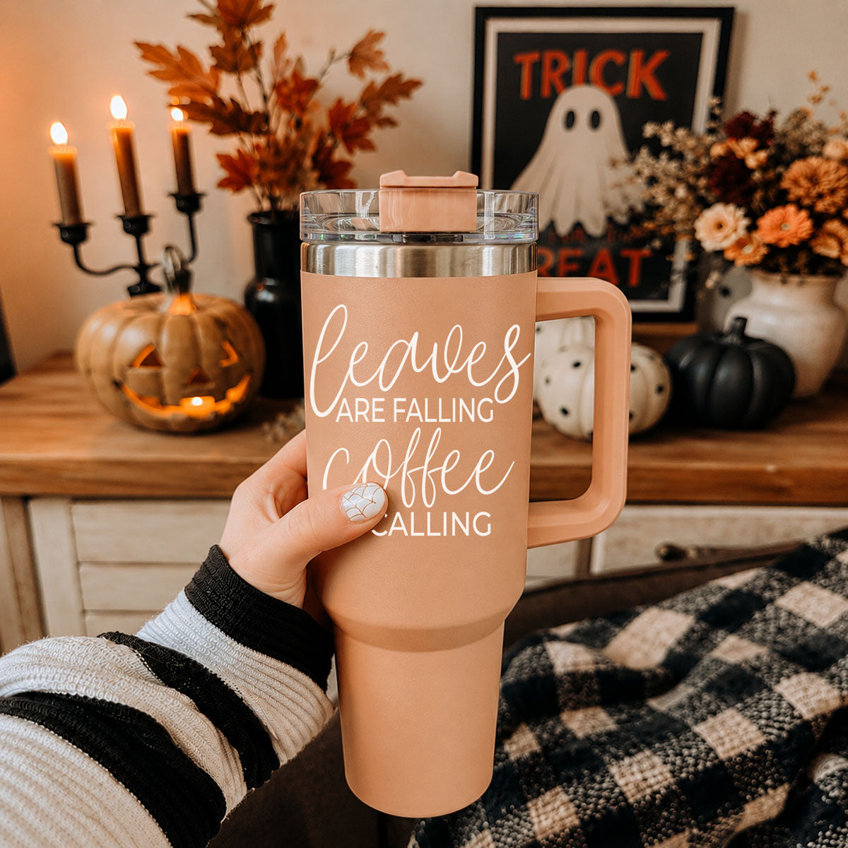 Leaves Falling 40oz Insulated Tumbler