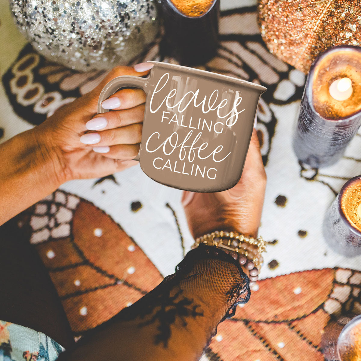 Leaves Falling 14 oz Mug