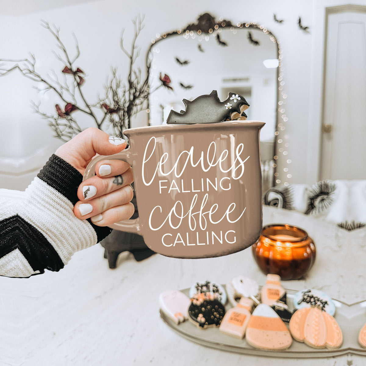 Leaves Falling 14 oz Mug
