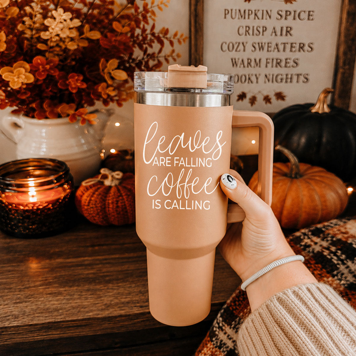 Leaves Falling 40oz Insulated Tumbler