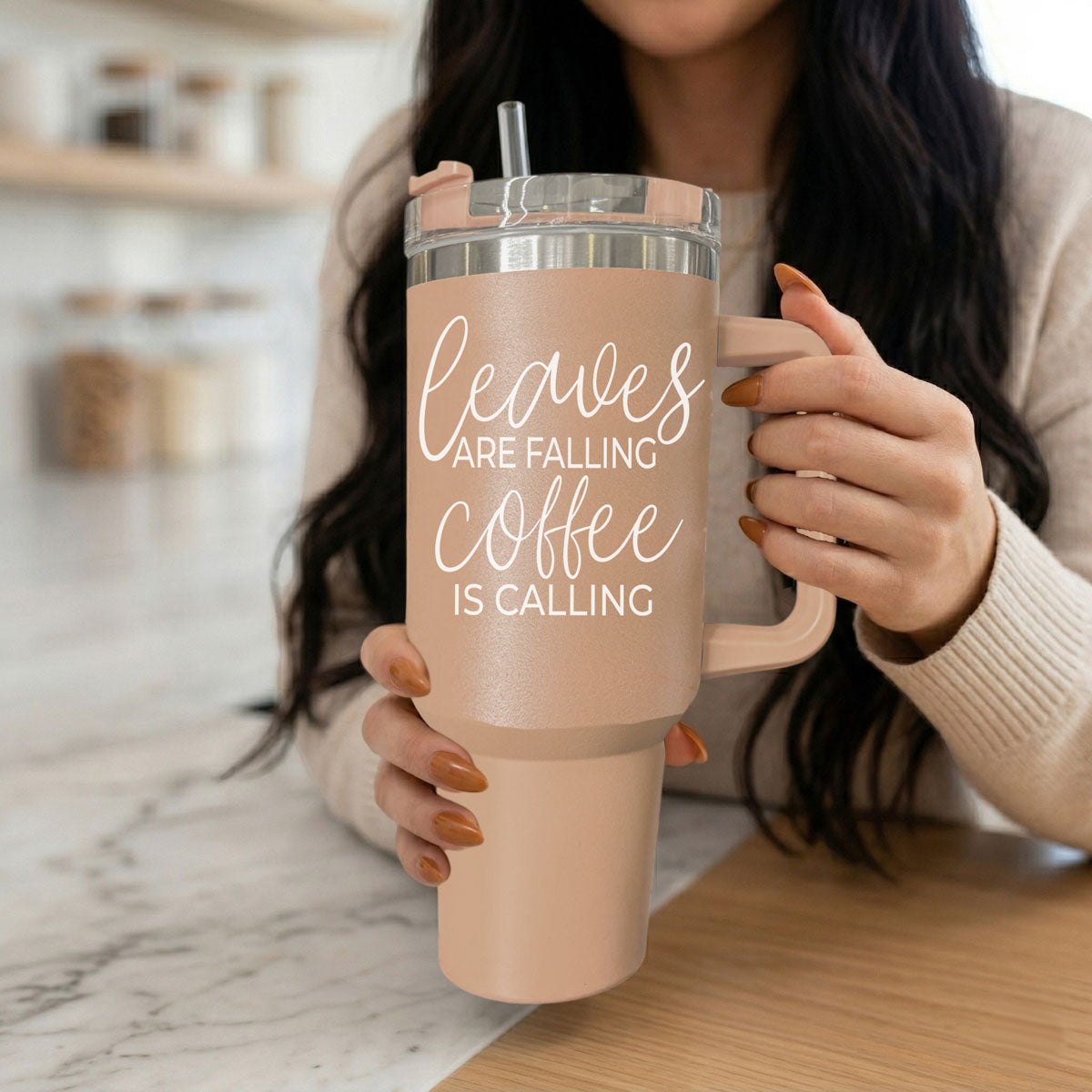 Leaves Falling 40oz Insulated Tumbler