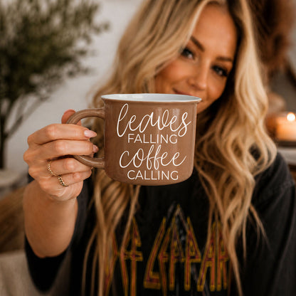 Leaves Falling 14 oz Mug