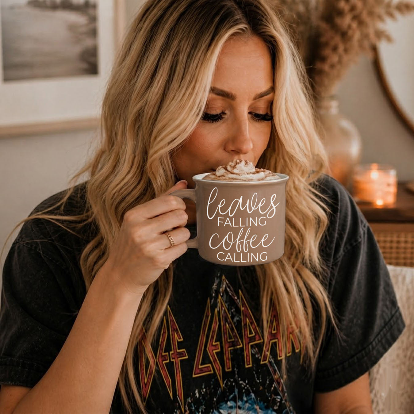 Leaves Falling 14 oz Mug