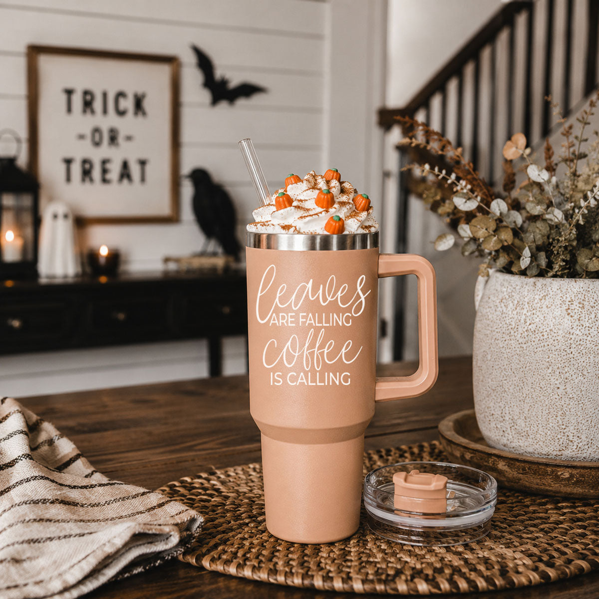 Leaves Falling 40oz Insulated Tumbler