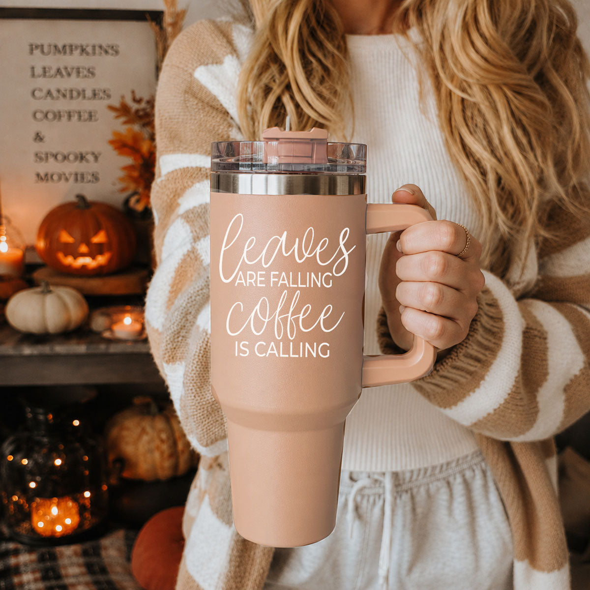 Leaves Falling 40oz Insulated Tumbler