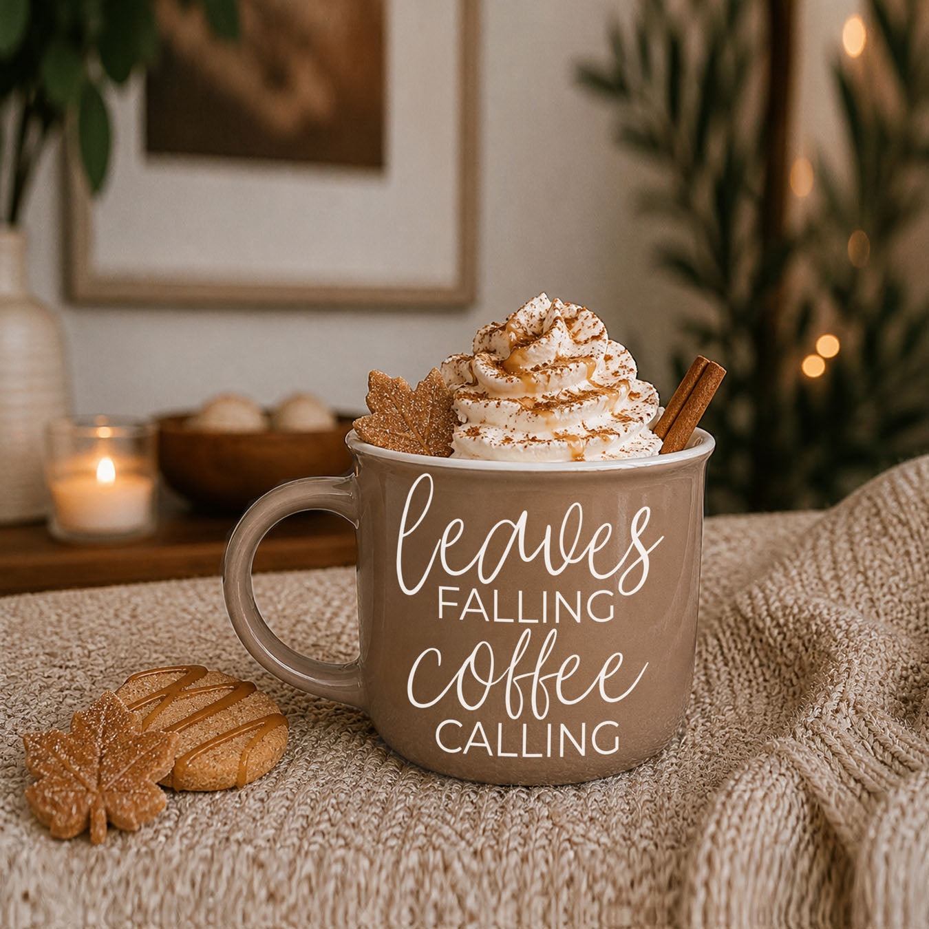 Leaves Falling 14 oz Mug