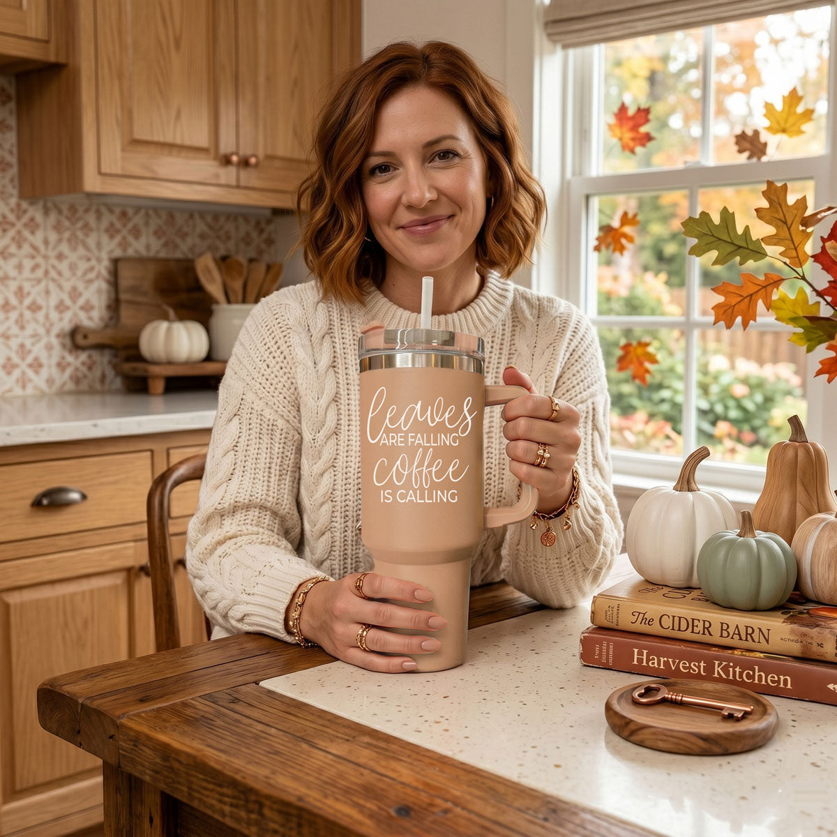 Leaves Falling 40oz Insulated Tumbler