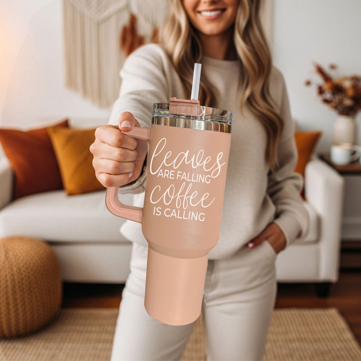 Leaves Falling 40oz Insulated Tumbler