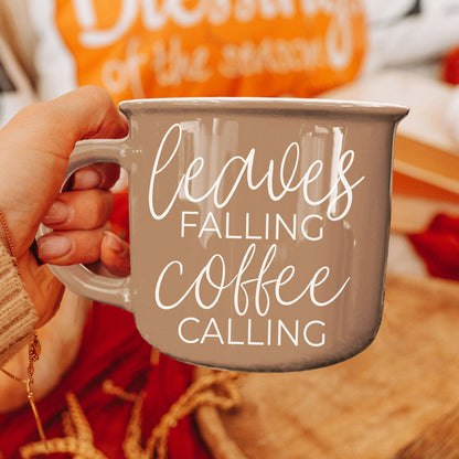 Leaves Falling 14 oz Mug