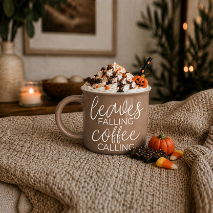 Leaves Falling 14 oz Mug