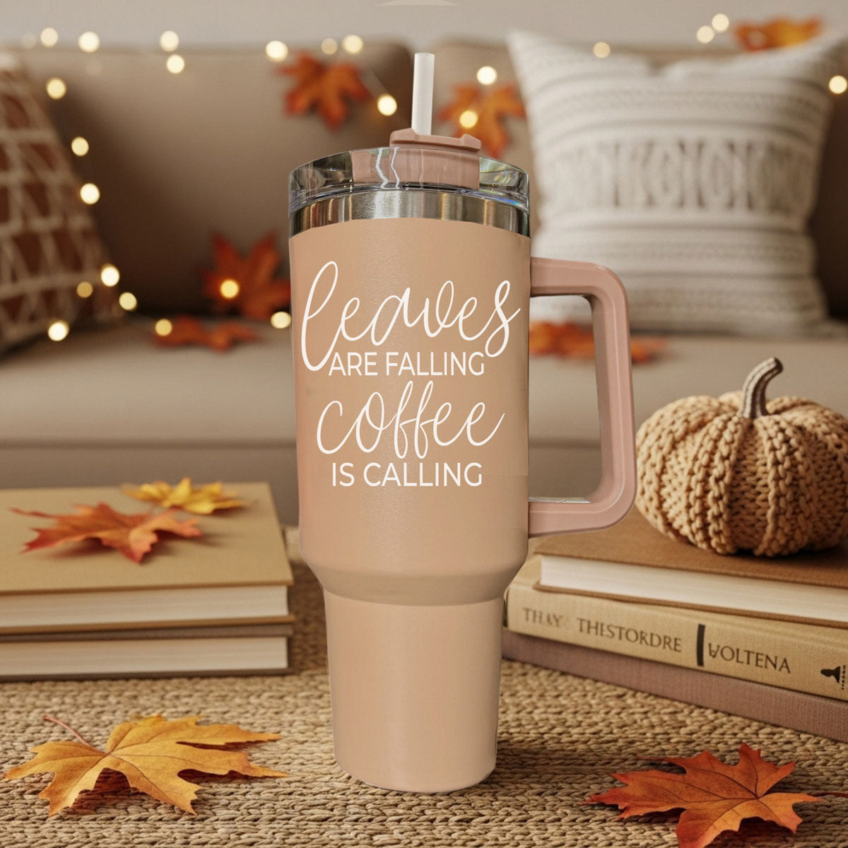 Leaves Falling 40oz Insulated Tumbler