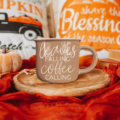 Leaves Falling 14 oz Mug