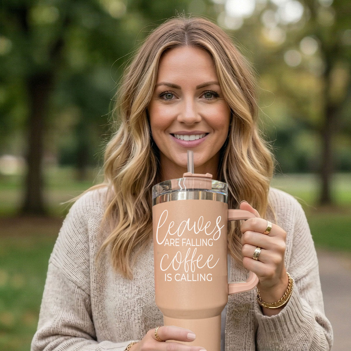 Leaves Falling 40oz Insulated Tumbler