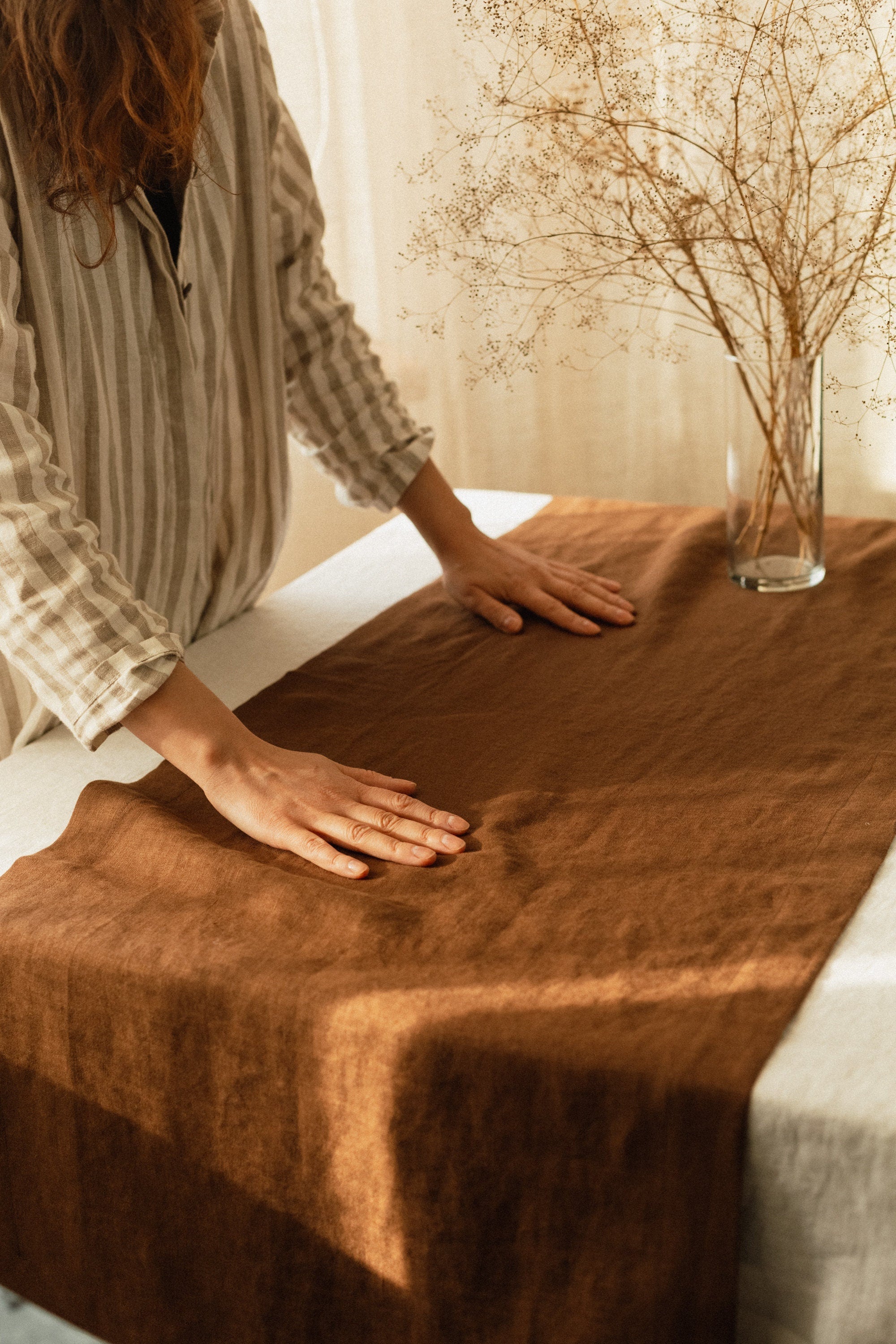 Soft Linen Table Runners - Choose Your Color