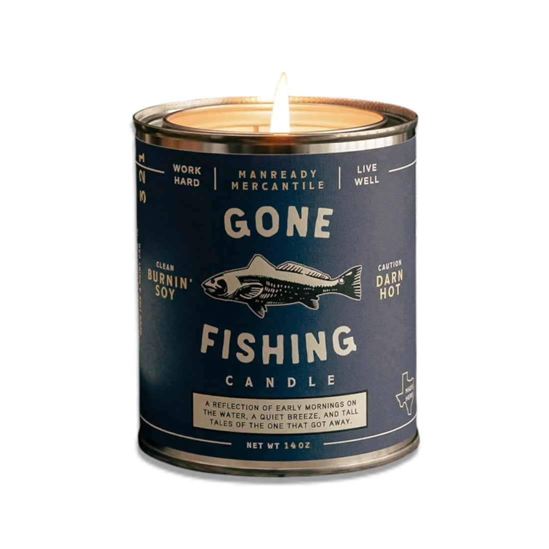 Gone Fishing Soy Candle | Manready Mercantile