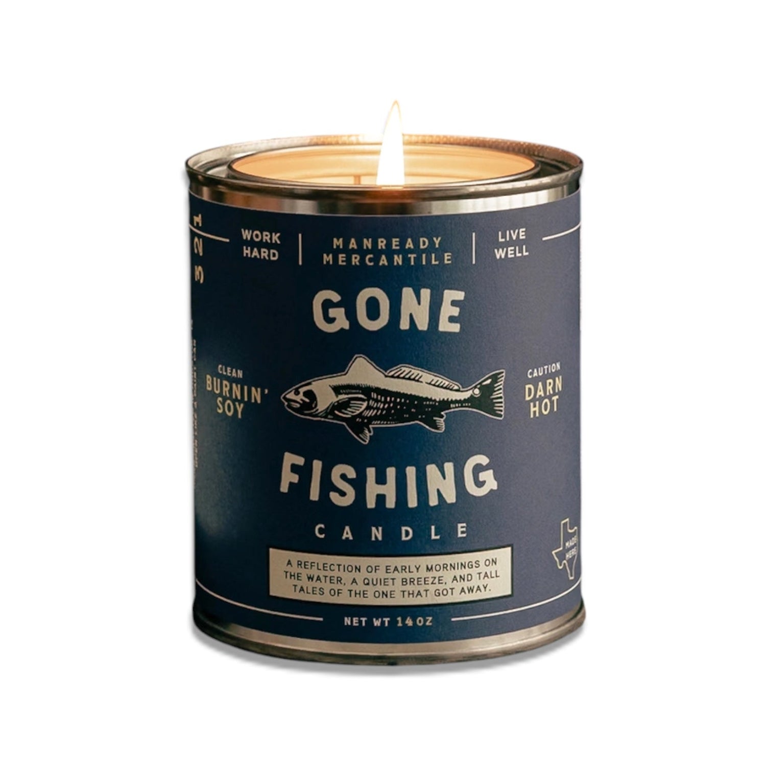 Gone Fishing Soy Candle | Manready Mercantile