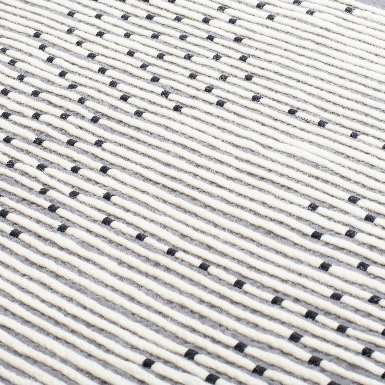 Mansura Gray and White Patterned Wall Hanging