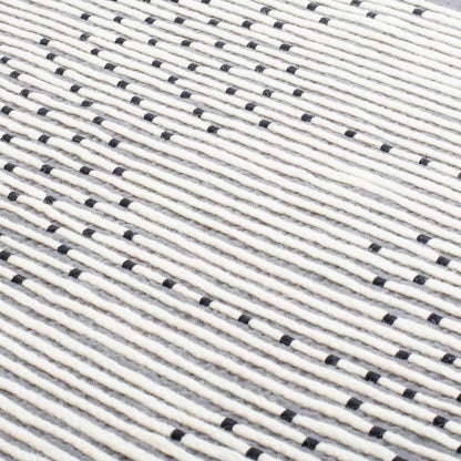 Mansura Gray and White Patterned Wall Hanging